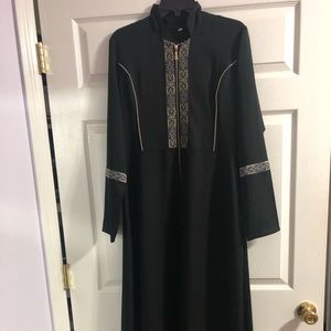 Simple black abaya dress
